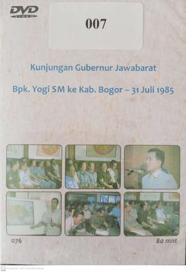 Kunjungan Gubernur Jawa Barat Bapak Yogi. Sm Kabupaten Bogor - 31 Juli 1985