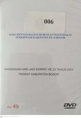 Rangkaian Hari Jadi KORPRI ke-23 Tahun 2003 Tingkat Kabupaten Bogor